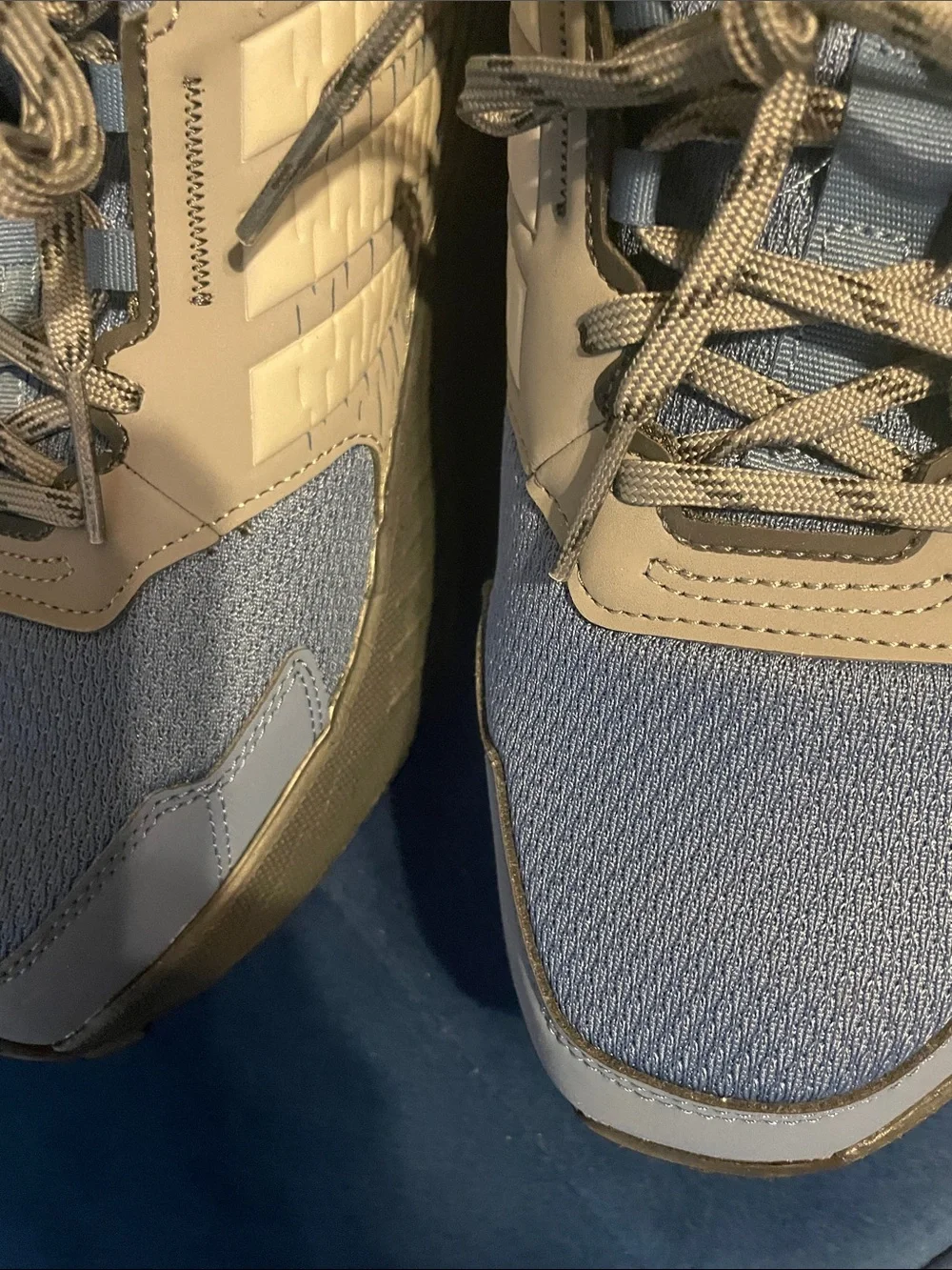 adidas Terrex Men's Blue and Brown Trail Sneakers